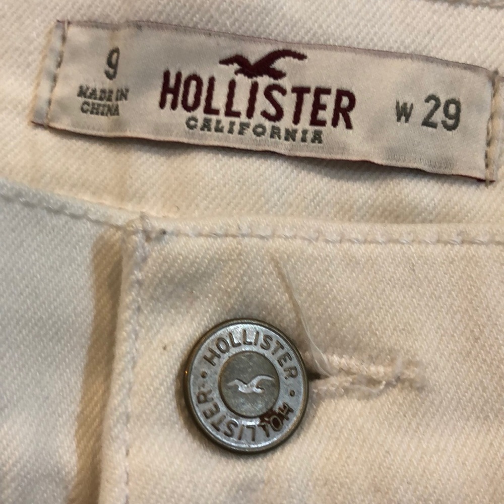 Hollister White Jean Shorts - Picture 2 of 6